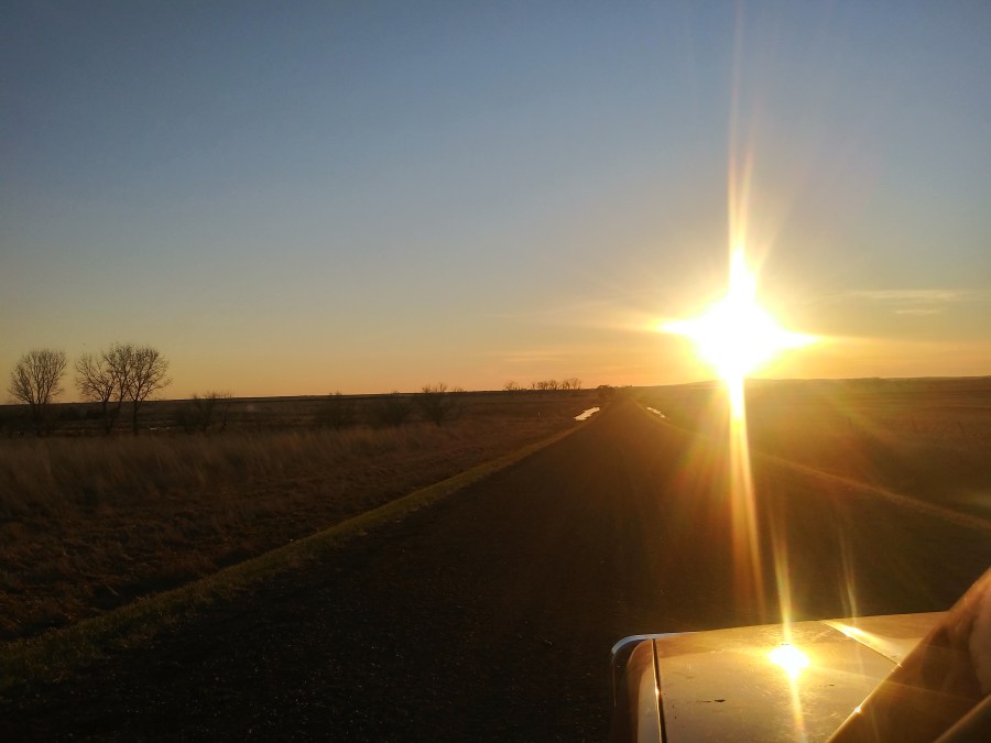 A Cross in the Setting Sun